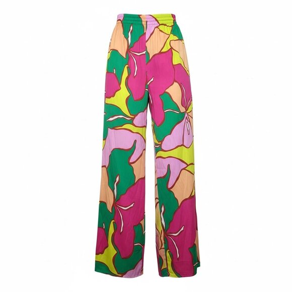 C&C California Pants - C&C California Colorful Wide-Leg Pants | Tassel Tie | Size XL